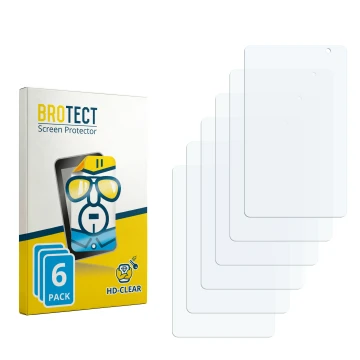 Face avant d’un emballage produit avec le logo de la marque BROTECT. À côté se trouve la protection d’écran correspondante.