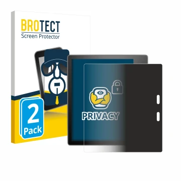 Face avant d’un emballage produit avec le logo de la marque BROTECT. À côté, l’appareil Amazon Kindle Oasis 2017 (9ème Gen.) e