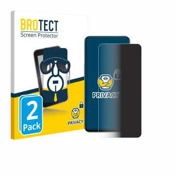 Face avant d’un emballage produit avec le logo de la marque BROTECT. À côté, l’appareil Oppo Reno 5G est représenté avec la pr
