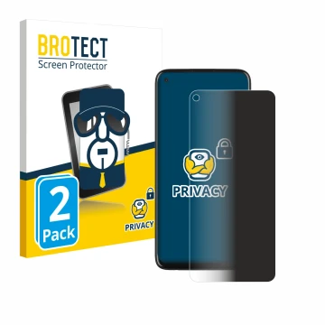 Face avant d’un emballage produit avec le logo de la marque BROTECT. À côté, l’appareil Motorola Moto G Stylus est représenté 