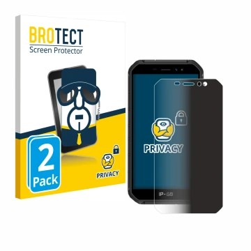 Face avant d’un emballage produit avec le logo de la marque BROTECT. À côté, l’appareil Ulefone Armor X7 est représenté avec l