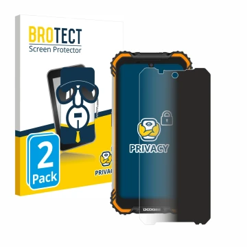 Face avant d’un emballage produit avec le logo de la marque BROTECT. À côté, l’appareil Doogee S58 Pro est représenté avec la 