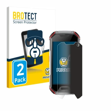 Face avant d’un emballage produit avec le logo de la marque BROTECT. À côté, l’appareil Unihertz Atom L est représenté avec la