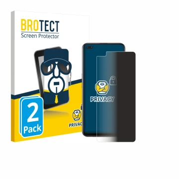 Face avant d’un emballage produit avec le logo de la marque BROTECT. À côté, l’appareil Oppo Reno 4 Z 5G est représenté avec l