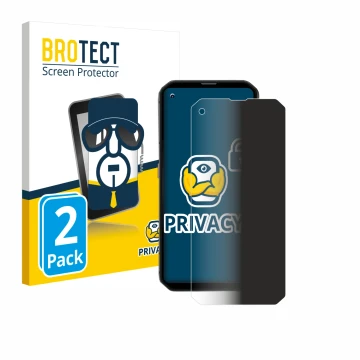 Face avant d’un emballage produit avec le logo de la marque BROTECT. À côté, l’appareil Blackview BL6000 Pro 5G est représenté