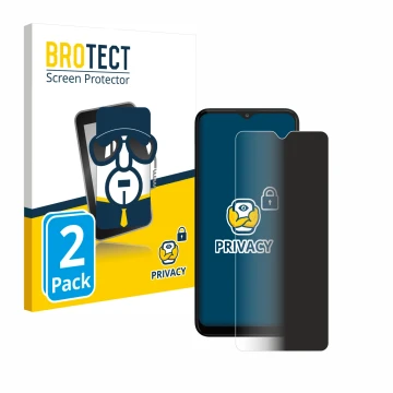 Face avant d’un emballage produit avec le logo de la marque BROTECT. À côté, l’appareil Motorola Moto G20 est représenté avec 