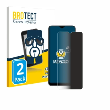 Face avant d’un emballage produit avec le logo de la marque BROTECT. À côté, l’appareil realme C11 2021 est représenté avec la