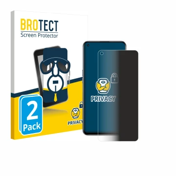 Face avant d’un emballage produit avec le logo de la marque BROTECT. À côté, l’appareil realme GT Neo Flash est représenté ave