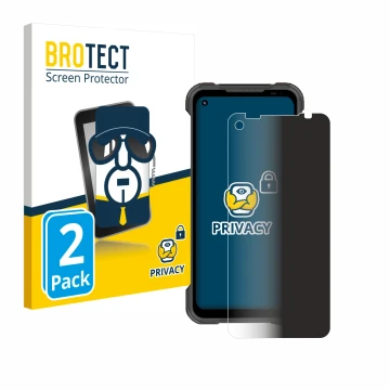 Face avant d’un emballage produit avec le logo de la marque BROTECT. À côté, l’appareil Doogee S97 Pro est représenté avec la 