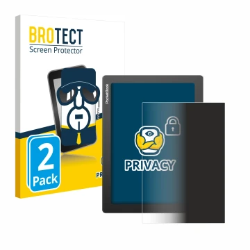 Face avant d’un emballage produit avec le logo de la marque BROTECT. À côté, l’appareil PocketBook InkPad Lite est représenté 