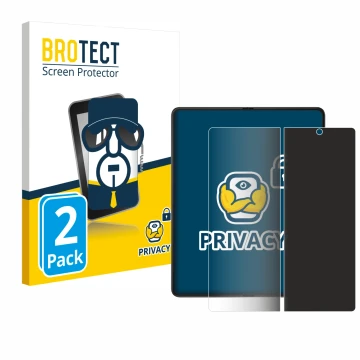 Face avant d’un emballage produit avec le logo de la marque BROTECT. À côté, l’appareil Samsung Galaxy Z Fold 3 5G (Affichage 