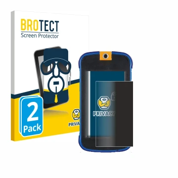 Face avant d’un emballage produit avec le logo de la marque BROTECT. À côté, l’appareil Vtech Kidicom Max 3.0 est représenté a