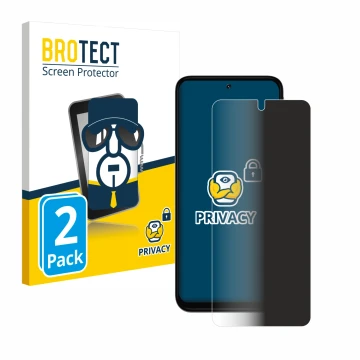 Face avant d’un emballage produit avec le logo de la marque BROTECT. À côté, l’appareil Motorola Moto G31 est représenté avec 