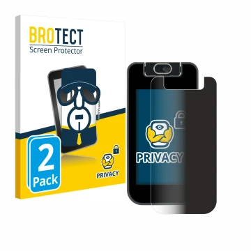 Face avant d’un emballage produit avec le logo de la marque BROTECT. À côté, l’appareil Vtech Kidicom Advance 3.0 est représen