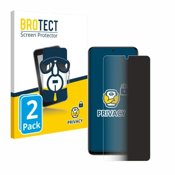 Face avant d’un emballage produit avec le logo de la marque BROTECT. À côté, l’appareil Xiaomi Redmi Note 11 Pro+ 5G est repré