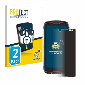 Face avant d’un emballage produit avec le logo de la marque BROTECT. À côté, l’appareil Cubot King Kong Mini 2 Pro est représe