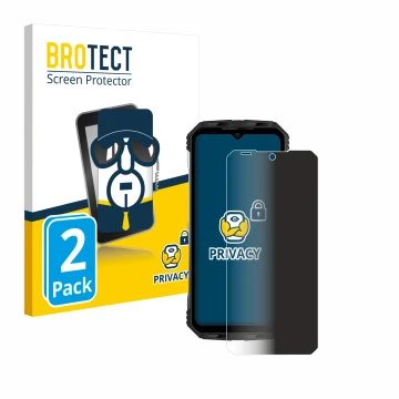 Face avant d’un emballage produit avec le logo de la marque BROTECT. À côté, l’appareil Doogee S100 est représenté avec la pro