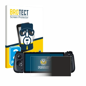 Face avant d’un emballage produit avec le logo de la marque BROTECT. À côté, l’appareil Razer Edge 5G est représenté avec la p
