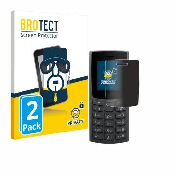 Face avant d’un emballage produit avec le logo de la marque BROTECT. À côté, l’appareil Nokia 106 (2023) est représenté avec l