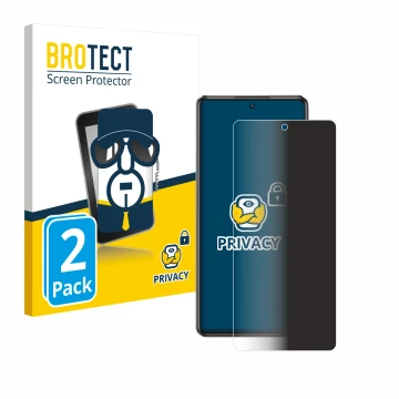 Face avant d’un emballage produit avec le logo de la marque BROTECT. À côté, l’appareil Infinix Note 30 Pro est représenté ave