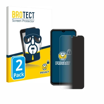Face avant d’un emballage produit avec le logo de la marque BROTECT. À côté, l’appareil Ulefone Armor 17 Pro est représenté av