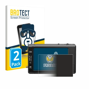 Face avant d’un emballage produit avec le logo de la marque BROTECT. À côté, l’appareil tinySA ultra spectrum analyser est rep