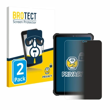 Face avant d’un emballage produit avec le logo de la marque BROTECT. À côté, l’appareil Oukitel RT3 est représenté avec la pro