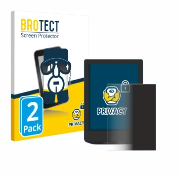 Face avant d’un emballage produit avec le logo de la marque BROTECT. À côté, l’appareil PocketBook Verse Pro est représenté av