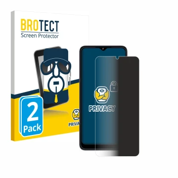 Face avant d’un emballage produit avec le logo de la marque BROTECT. À côté, l’appareil Telekom T Phone (2023) est représenté 