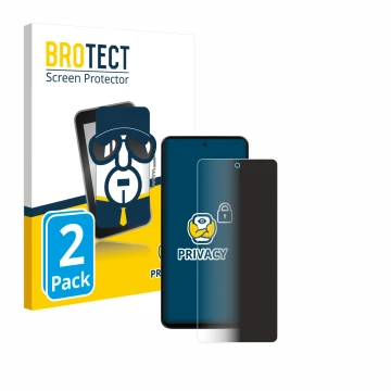 Face avant d’un emballage produit avec le logo de la marque BROTECT. À côté, l’appareil Blackview Shark 8 est représenté avec 