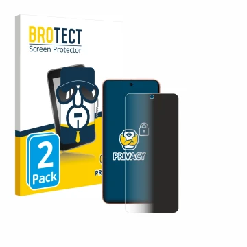 Face avant d’un emballage produit avec le logo de la marque BROTECT. À côté, l’appareil Google Pixel 8 (case-friendly) est rep