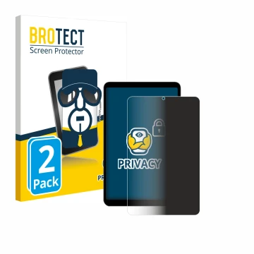 Face avant d’un emballage produit avec le logo de la marque BROTECT. À côté, l’appareil Alldocube iPlay 50 mini Pro est représ
