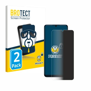 Face avant d’un emballage produit avec le logo de la marque BROTECT. À côté, l’appareil TCL 505 est représenté avec la protect