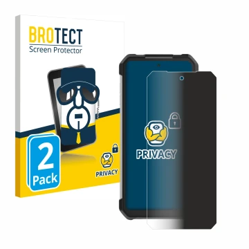 Face avant d’un emballage produit avec le logo de la marque BROTECT. À côté, l’appareil Unihertz Tank 3 Pro est représenté ave