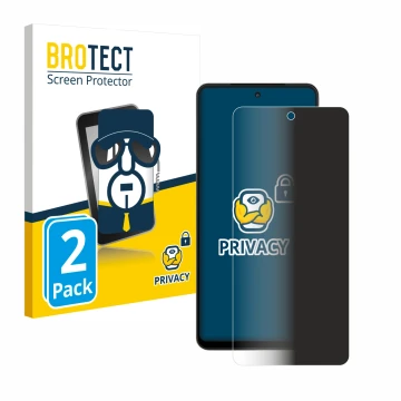 Face avant d’un emballage produit avec le logo de la marque BROTECT. À côté, l’appareil Vivo iQOO Z9 est représenté avec la pr