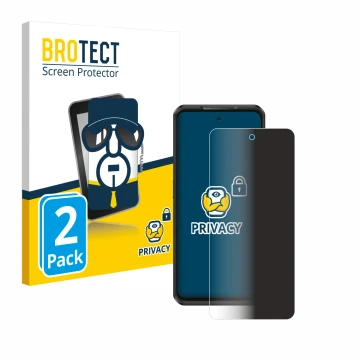 Face avant d’un emballage produit avec le logo de la marque BROTECT. À côté, l’appareil Ulefone Armor 25T Pro est représenté a