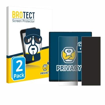 Face avant d’un emballage produit avec le logo de la marque BROTECT. À côté, l’appareil Samsung Galaxy Z Fold 6 5G (Affichage 