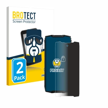 Face avant d’un emballage produit avec le logo de la marque BROTECT. À côté, l’appareil Blackview BV9300 Pro est représenté av