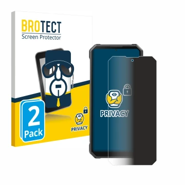 Face avant d’un emballage produit avec le logo de la marque BROTECT. À côté, l’appareil Fossibot F105 est représenté avec la p
