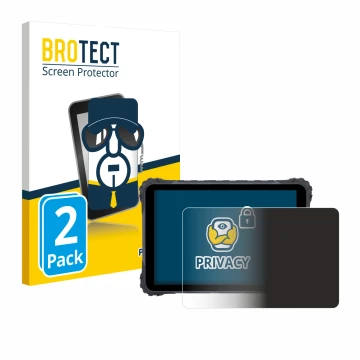 Face avant d’un emballage produit avec le logo de la marque BROTECT. À côté, l’appareil Topicon MDT865 est représenté avec la 