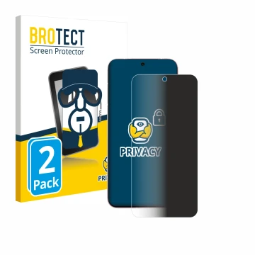Face avant d’un emballage produit avec le logo de la marque BROTECT. À côté, l’appareil Vivo X200 Pro mini est représenté avec