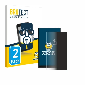 Face avant d’un emballage produit avec le logo de la marque BROTECT. À côté, l’appareil iBasso DX180 est représenté avec la pr