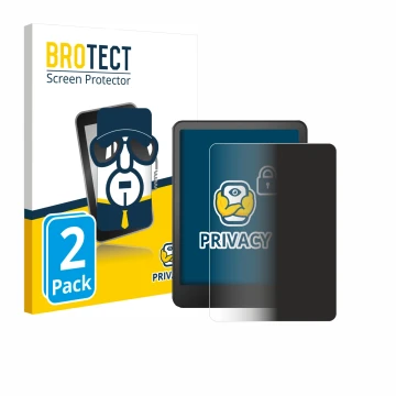 Face avant d’un emballage produit avec le logo de la marque BROTECT. À côté, l’appareil Amazon Kindle Colorsoft Signature Edit