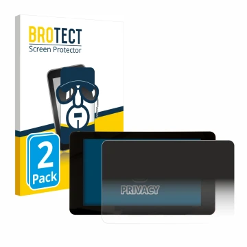 Face avant d’un emballage produit avec le logo de la marque BROTECT. À côté, l’appareil Raspberry Pi Touchscreen 2 (7