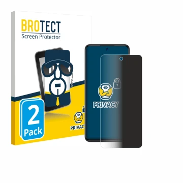 Face avant d’un emballage produit avec le logo de la marque BROTECT. À côté, l’appareil ZTE Blade A75 4G est représenté avec l