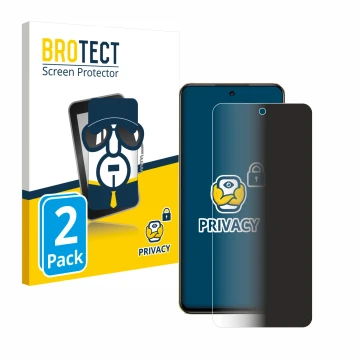 Face avant d’un emballage produit avec le logo de la marque BROTECT. À côté, l’appareil realme C75 est représenté avec la prot