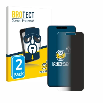 Face avant d’un emballage produit avec le logo de la marque BROTECT. À côté, l’appareil Oukitel P1 est représenté avec la prot