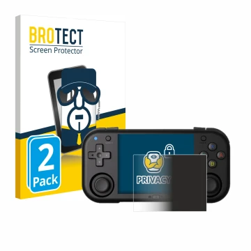 Face avant d’un emballage produit avec le logo de la marque BROTECT. À côté, l’appareil Magicx Mini Zero 28 est représenté ave