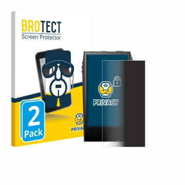 Face avant d’un emballage produit avec le logo de la marque BROTECT. À côté, l’appareil Astell&Kern SP3000M est représenté ave