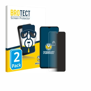 Face avant d’un emballage produit avec le logo de la marque BROTECT. À côté, l’appareil ZTE Nubia Neo est représenté avec la p